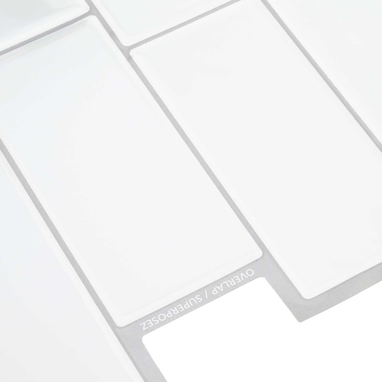 Azulejo subterrâneo 10 unid. branco e cinza 29 x 21 cm