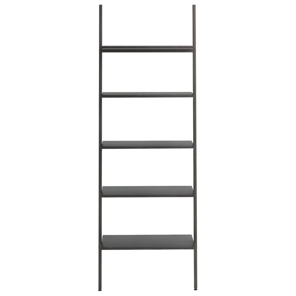 Unidade 5 prateleiras inclinada 64x34x185,5 cm preto
