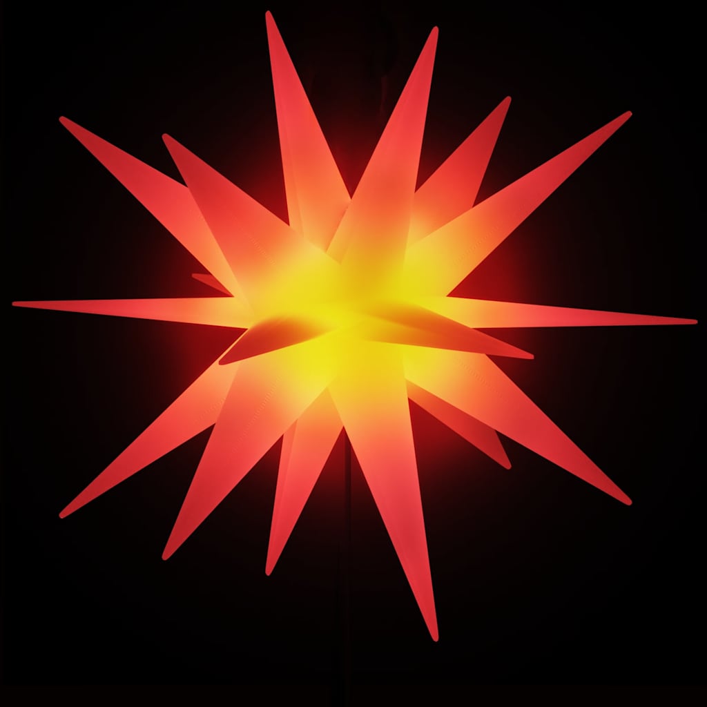 Luzes de natal com espigões 3 pcs LED dobrável 35 cm vermelho