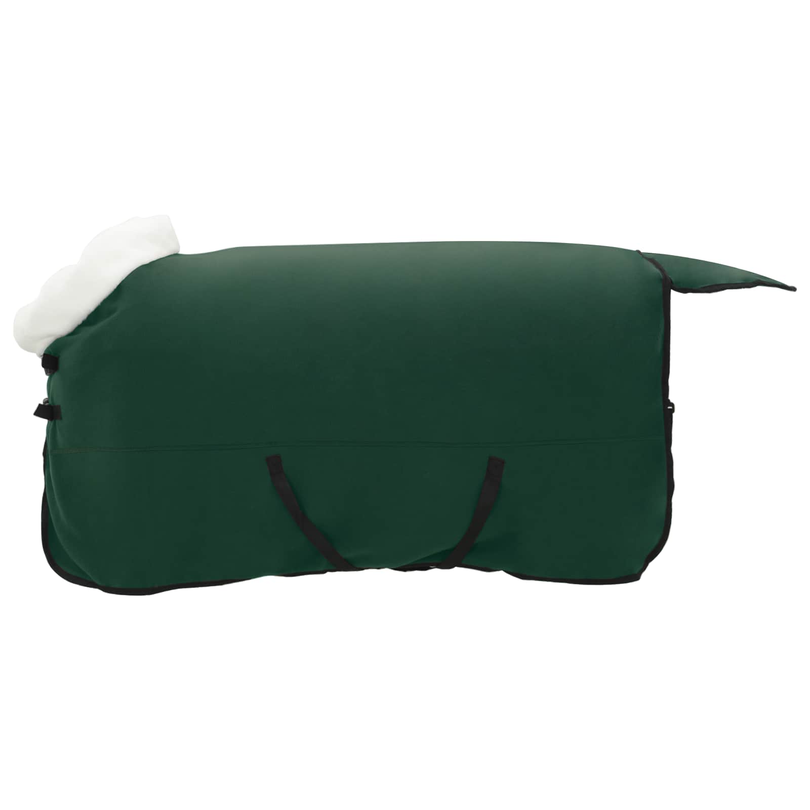 Cobertor de cavalo verde escuro total 125 cm fleece polar