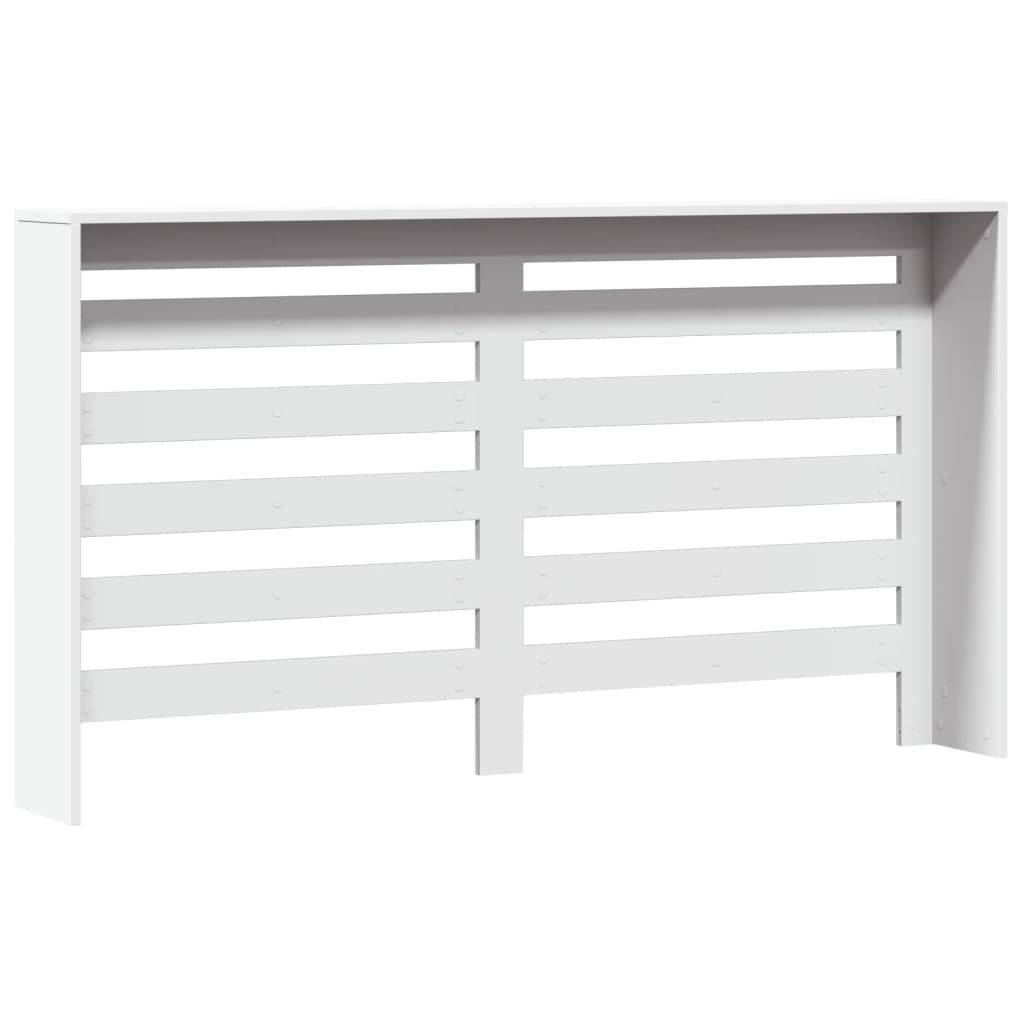 Cobertura de radiador 149x20x82 cm derivados de madeira branco