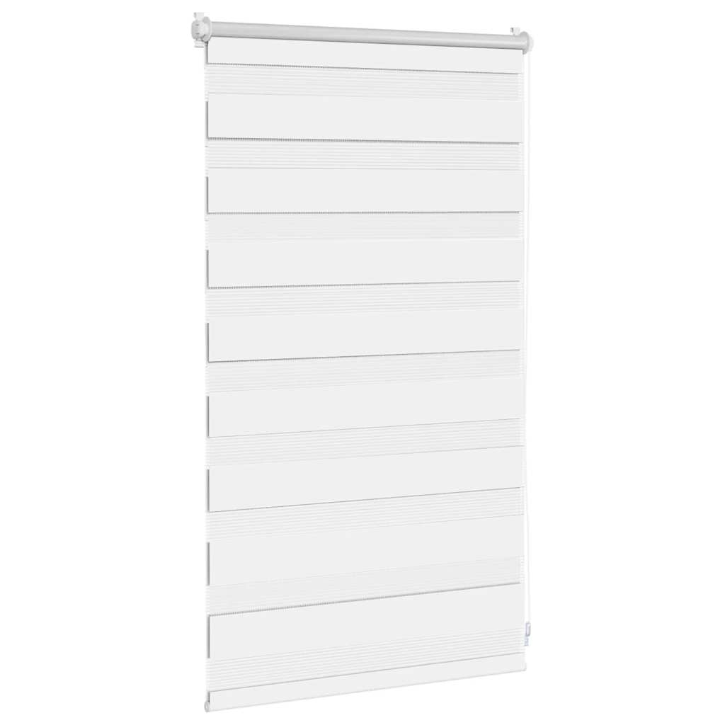 Cortina zebra 50,9x100 cm, largura do tecido 46,7 cm, branca