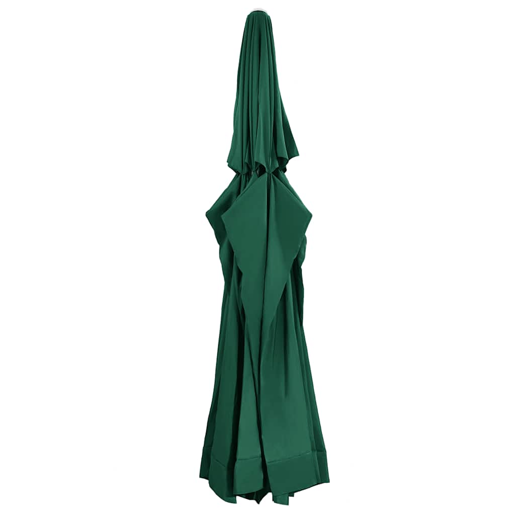 Tecido de substituição p/ guarda-sol de exterior 610 cm verde