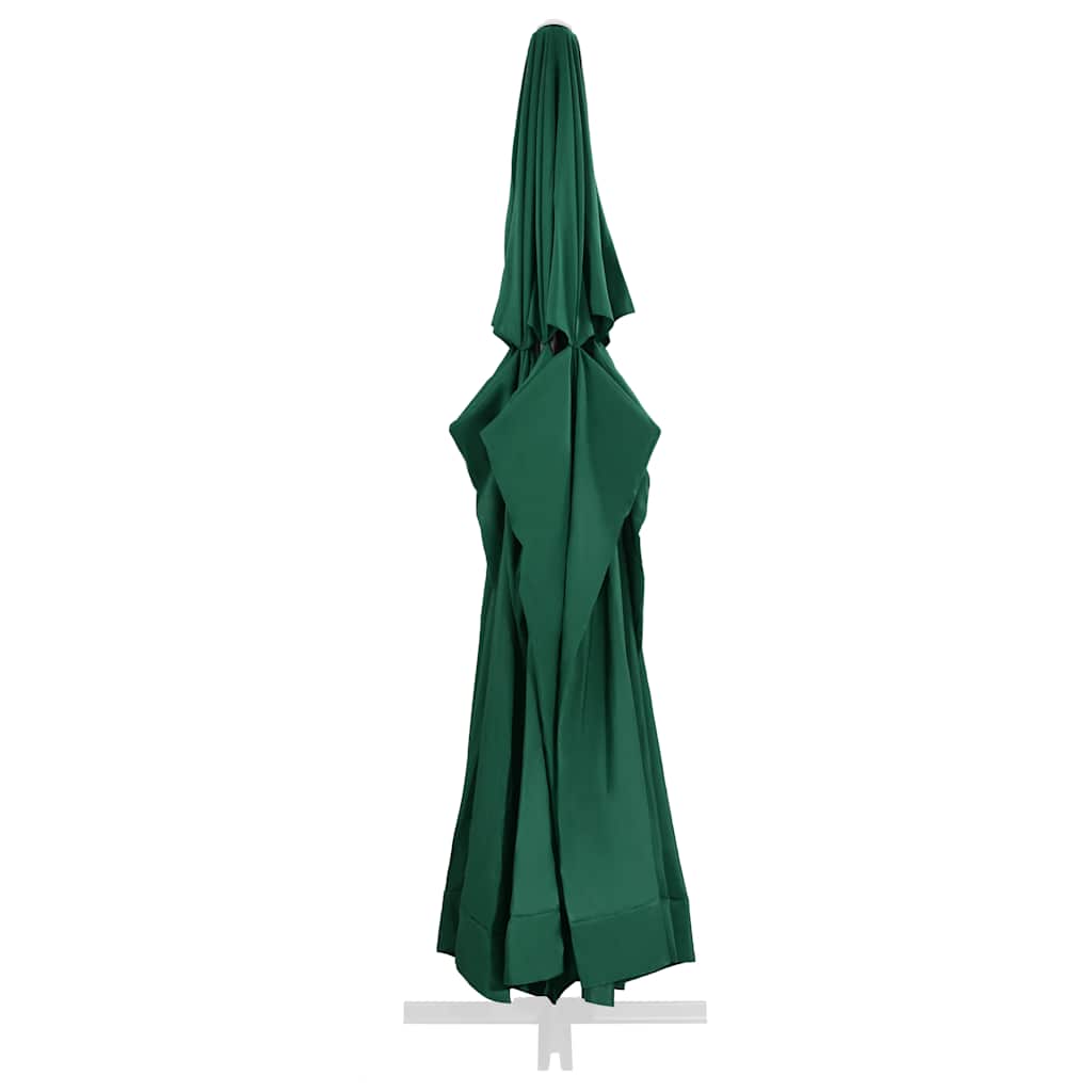 Tecido de substituição p/ guarda-sol de exterior 610 cm verde