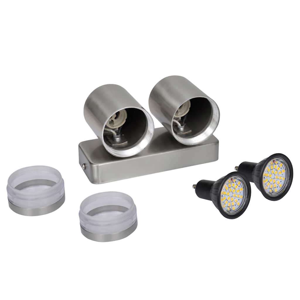 41103 Candeeiro LED de parede down com forma cónica aço inoxidável