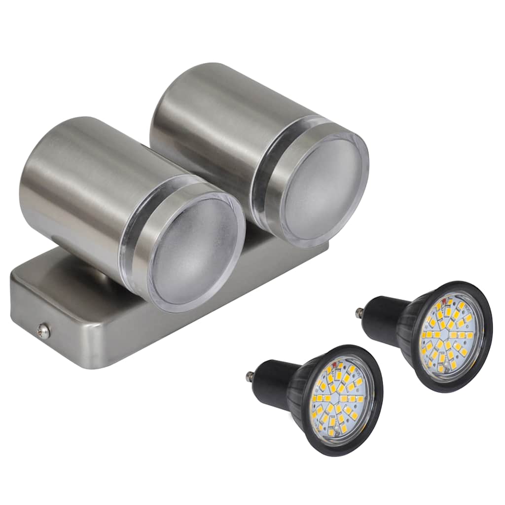 41103 Candeeiro LED de parede down com forma cónica aço inoxidável