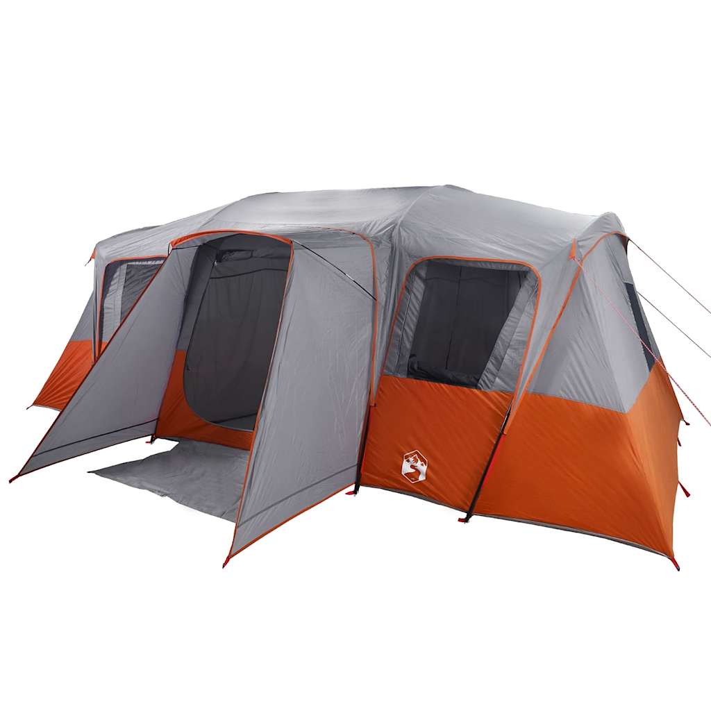 Tenda familiar túnel para 16 pessoas impermeável cinzento