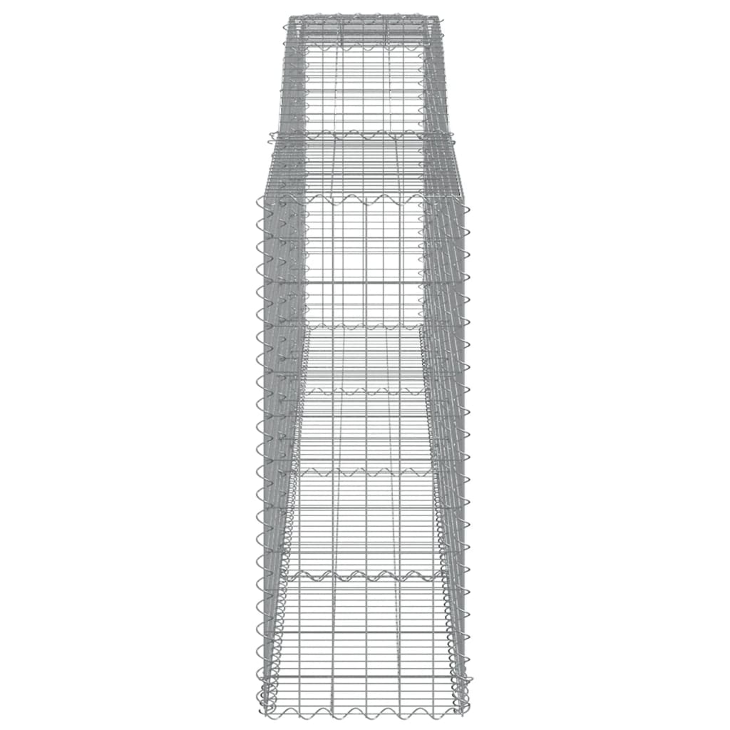 Cesto gabião arqueado 400x50x120/140 cm ferro galvanizado