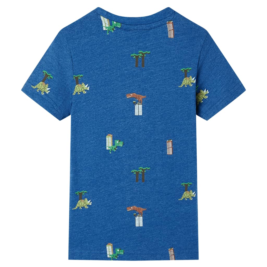 T-shirt para criança azul-escuro mesclado 104