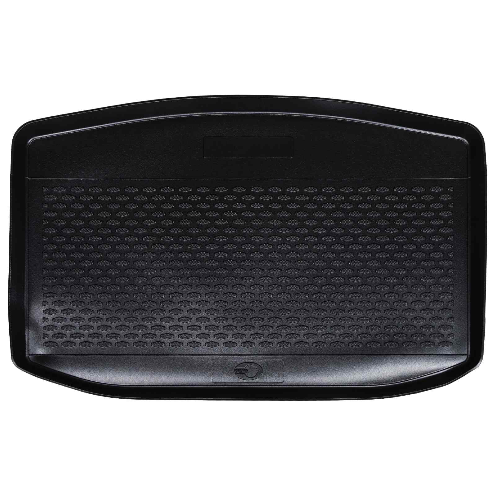 Tapete de porta-malas preto borracha