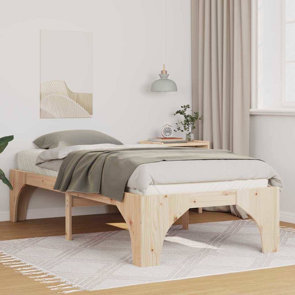 Estrutura da cama castanho 80 x 200 cm
