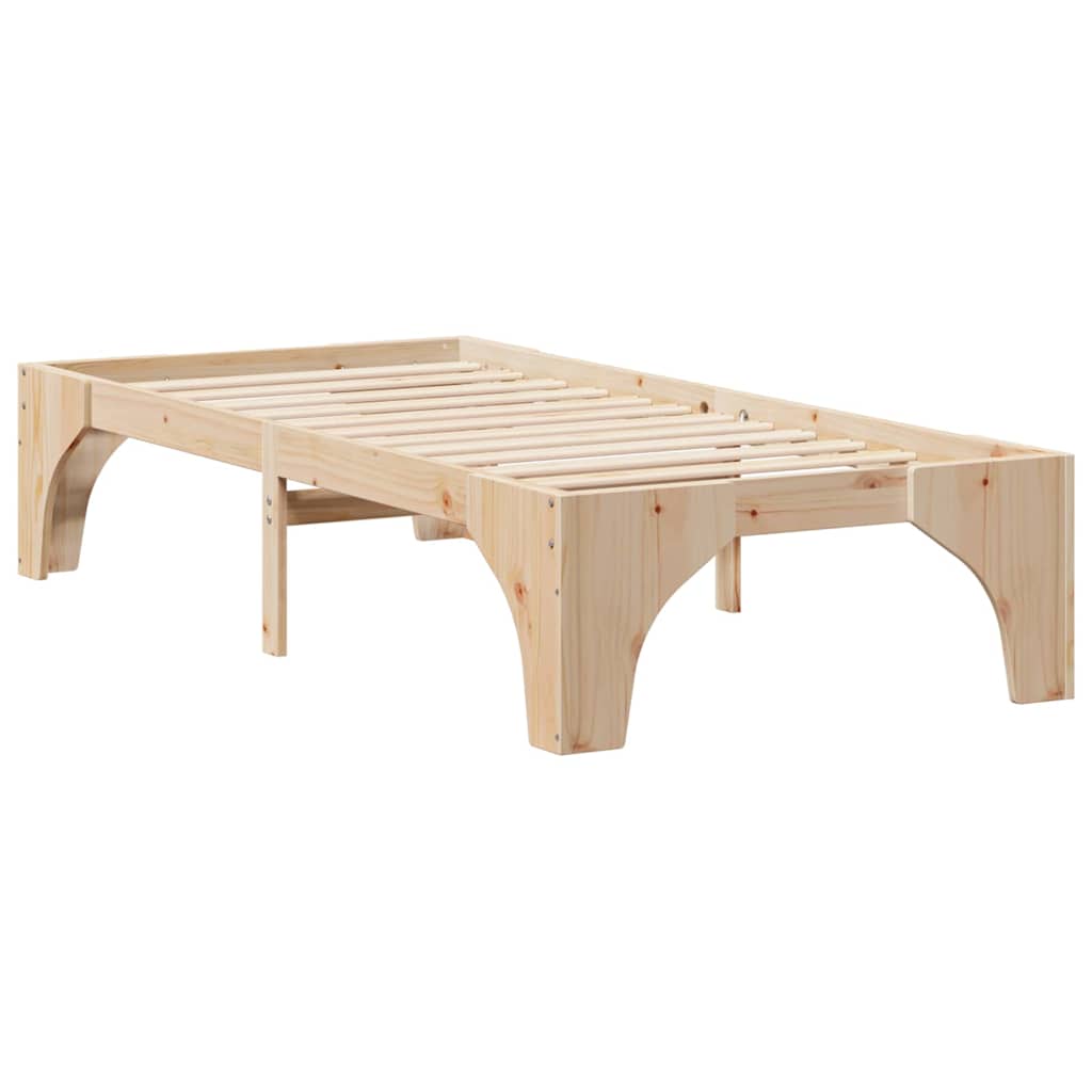 Estrutura da cama castanho 80 x 200 cm
