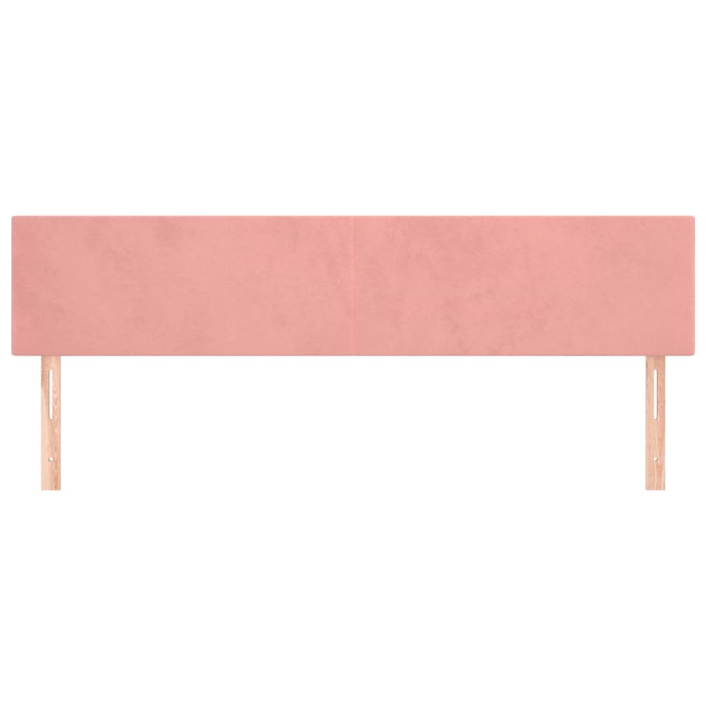Cabeceiras rosa 180x5x78/88 cm veludo