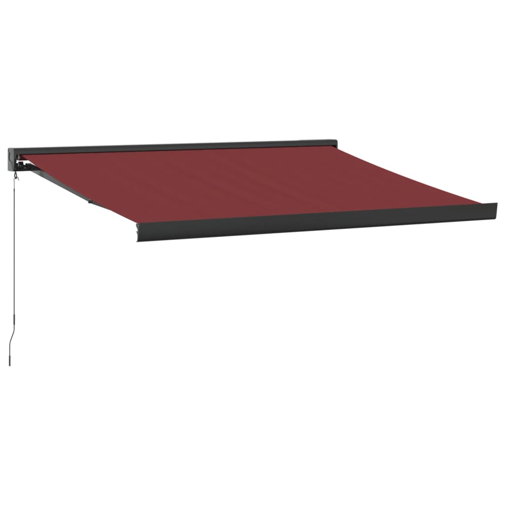 Toldo retrátil manual 350x250 cm bordô