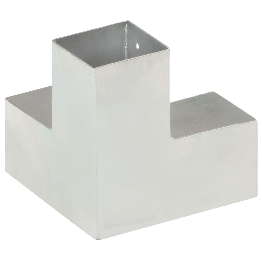 Base para poste em forma de y 81x81 mm metal galvanizado