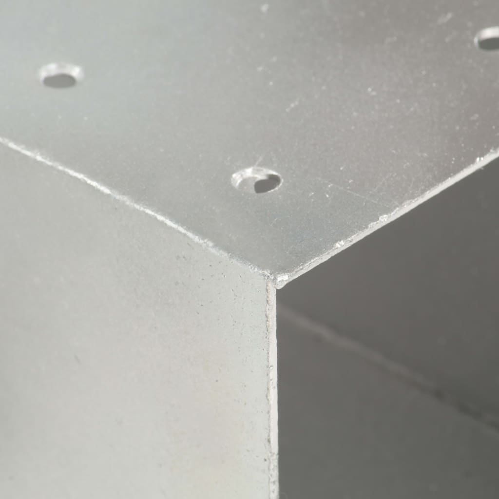 Base para poste em forma de y 81x81 mm metal galvanizado
