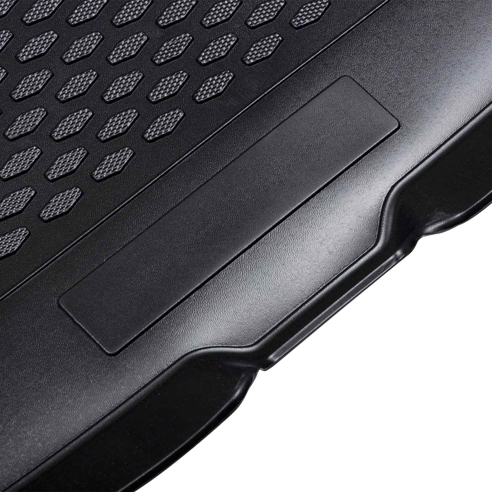 Tapete de porta-malas preto adequado para vw polo 2017-
