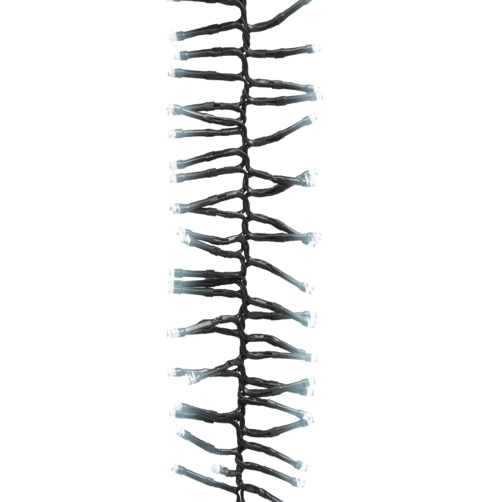 Cordão de luzes agrupadas 400 luzes LED PVC branco frio
