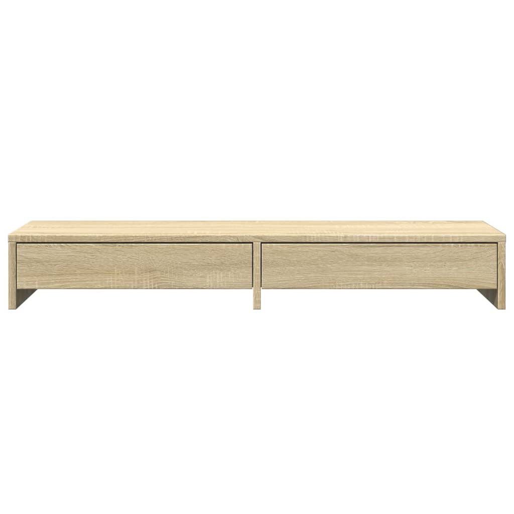 Suporte para monitor com gavetas em carvalho sonoma 100x27x15 cm, madeira projetada