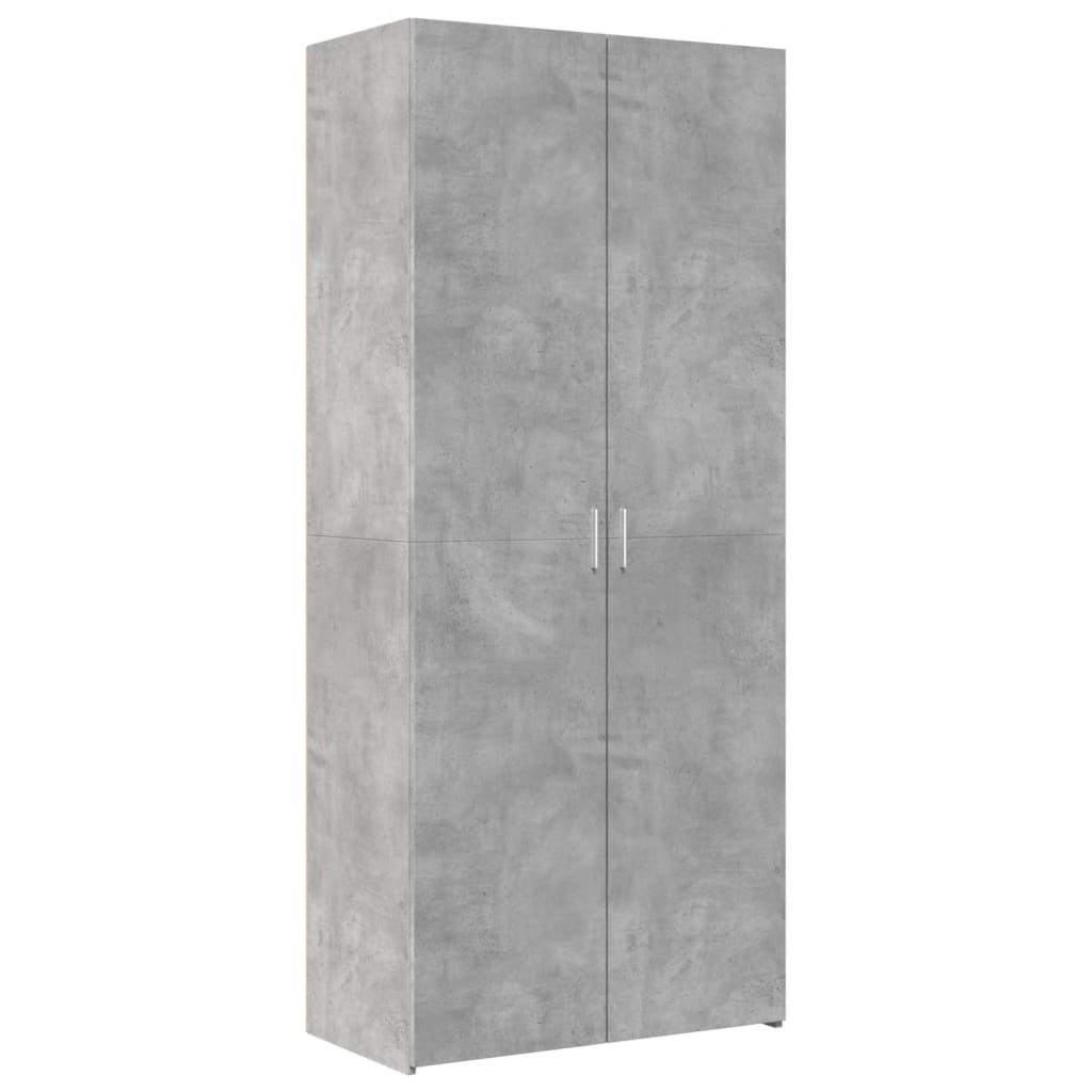 Armário alto 80x42,5x185 cm deriv. de madeira cinza cimento