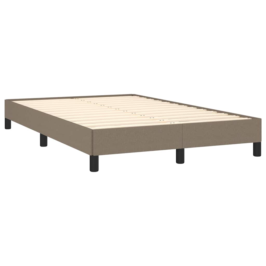 Estrutura de cama sem colchão 120x190cm tecido cinzento