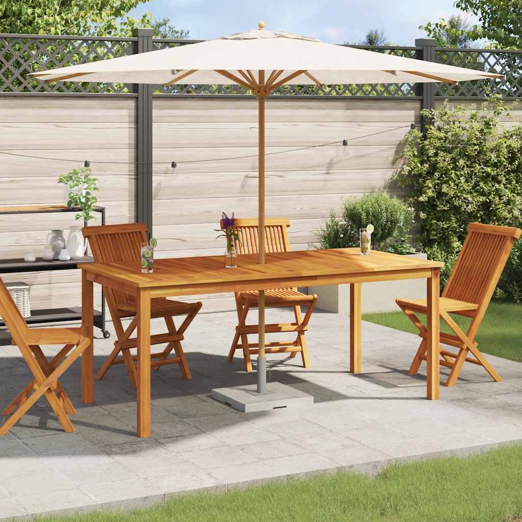 Mesa de jantar p/ jardim 180x90x75 cm madeira de acácia maciça