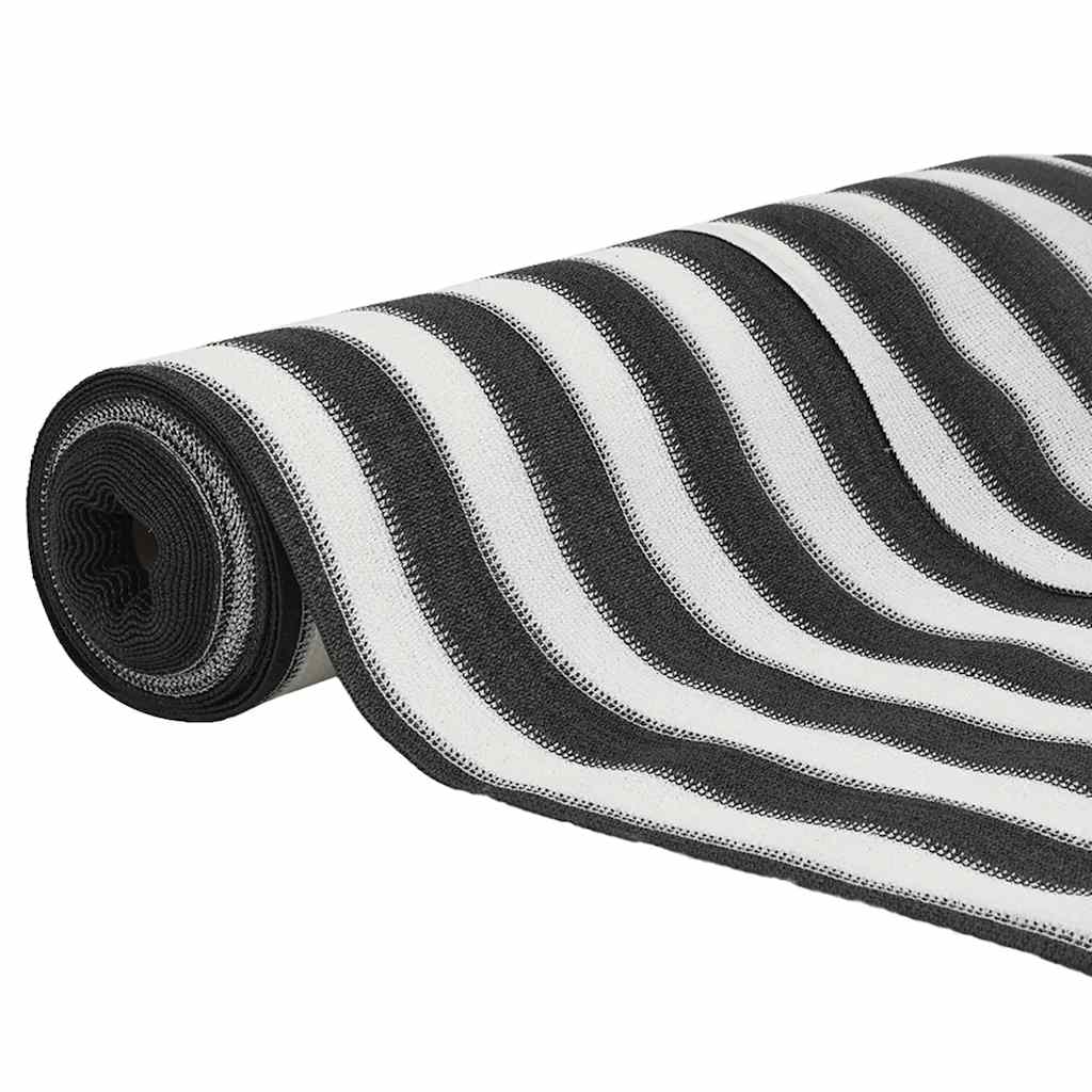 Rede de privacidade pead 150 g/m² 2x25 m antracite e branco