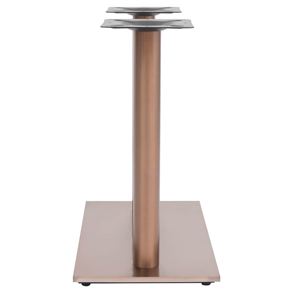 Perna para mesa de bistrô 70x40x72 cm aço inoxidável cor bronze