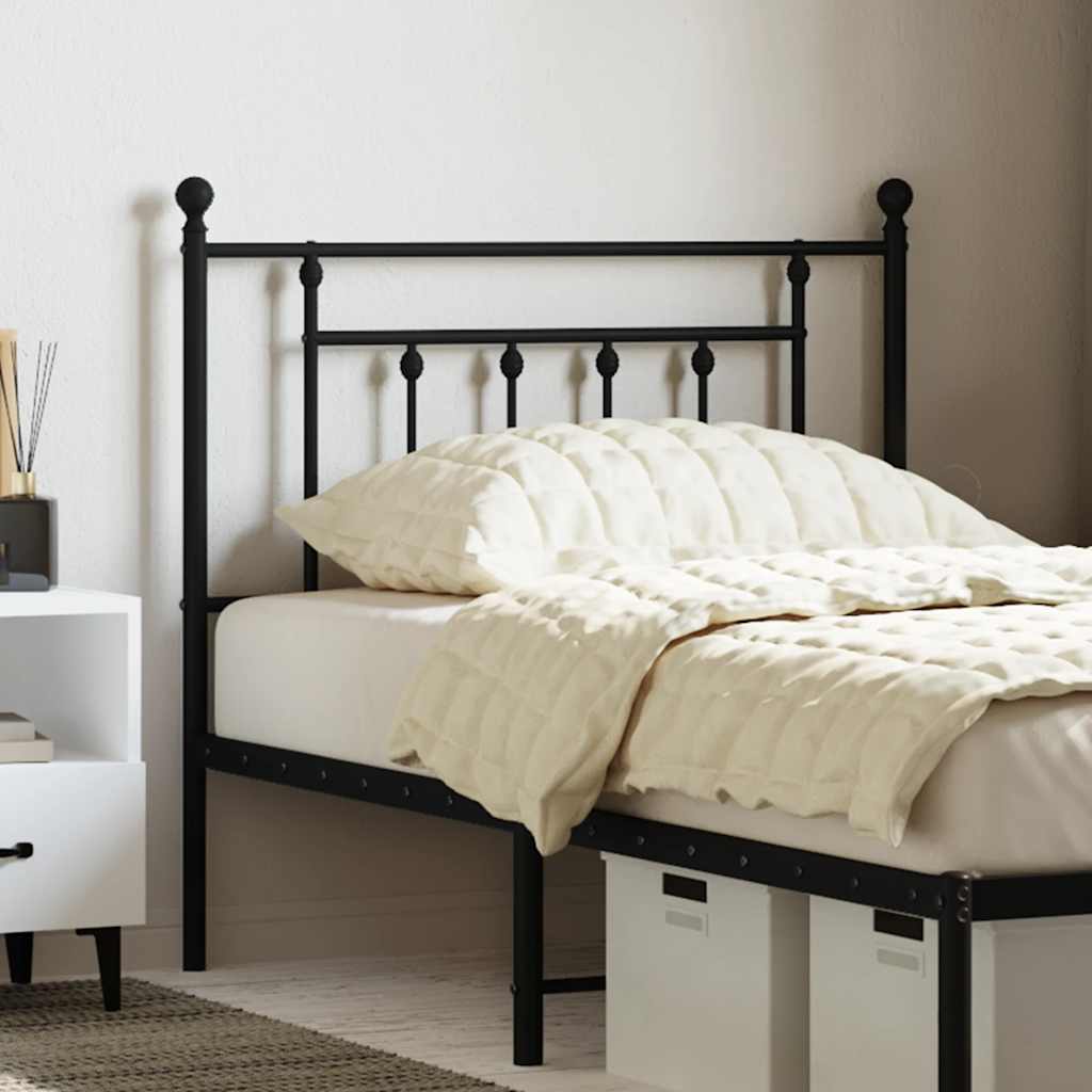 Cabeceira de substituição 90 cm metal preto