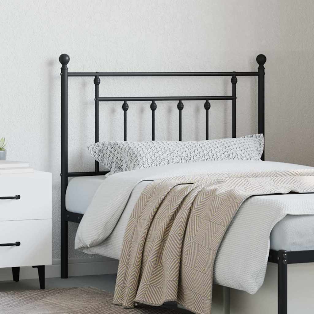 Cabeceira de substituição 90 cm metal preto