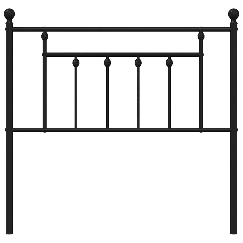 Cabeceira de substituição 90 cm metal preto