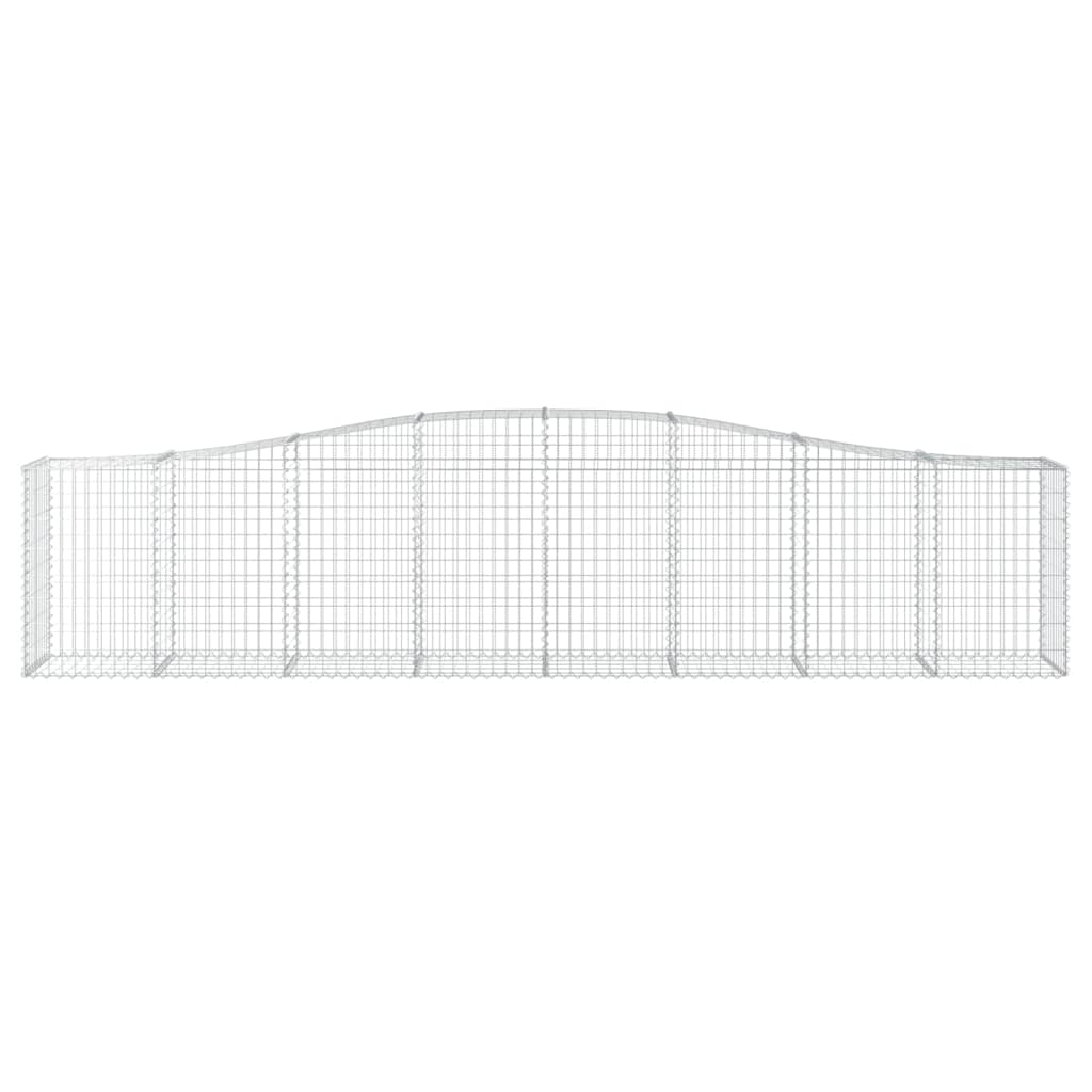 Cestos gabião arqueados 10pcs 400x50x80/100cm ferro galvanizado