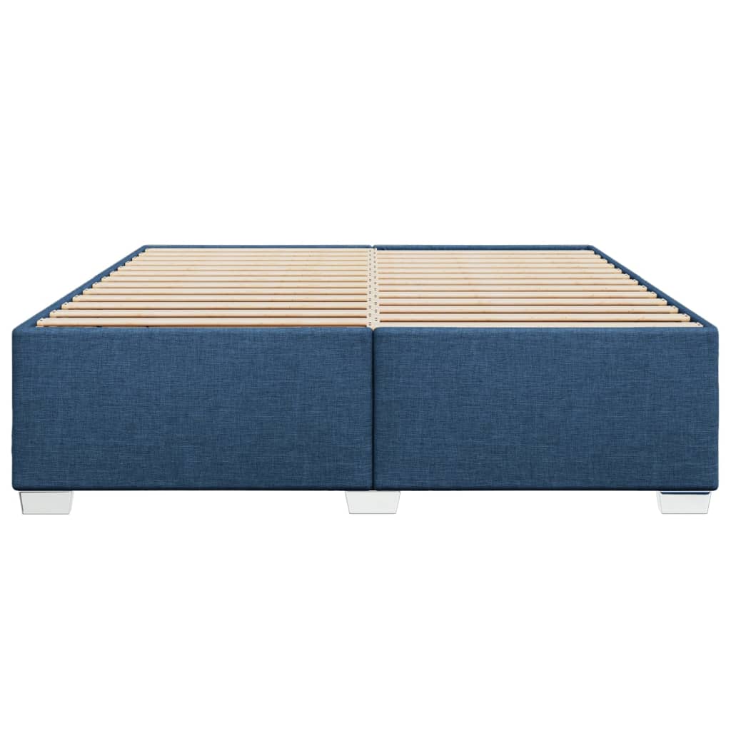 Estrutura de cama sem colchão 180x200 cm tecido azul