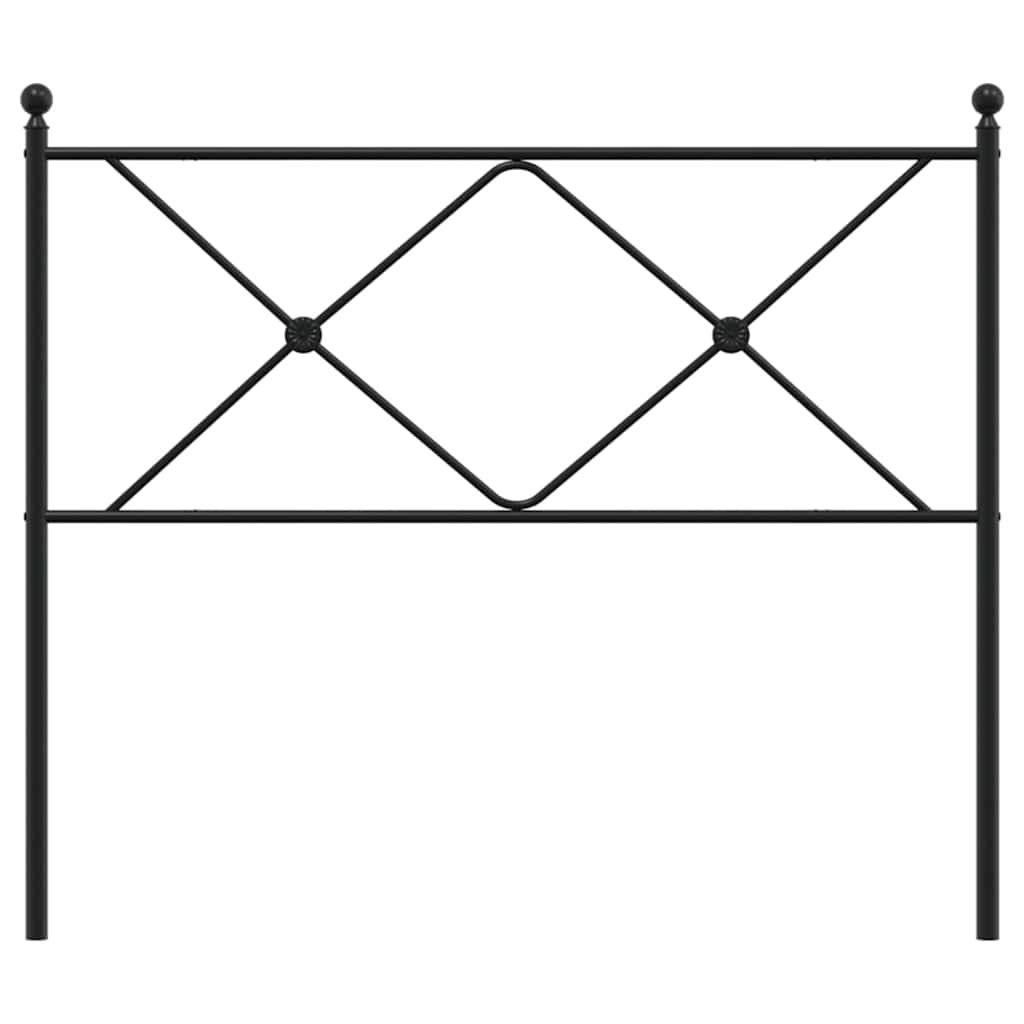 Cabeceira de substituição 100 cm metal preto