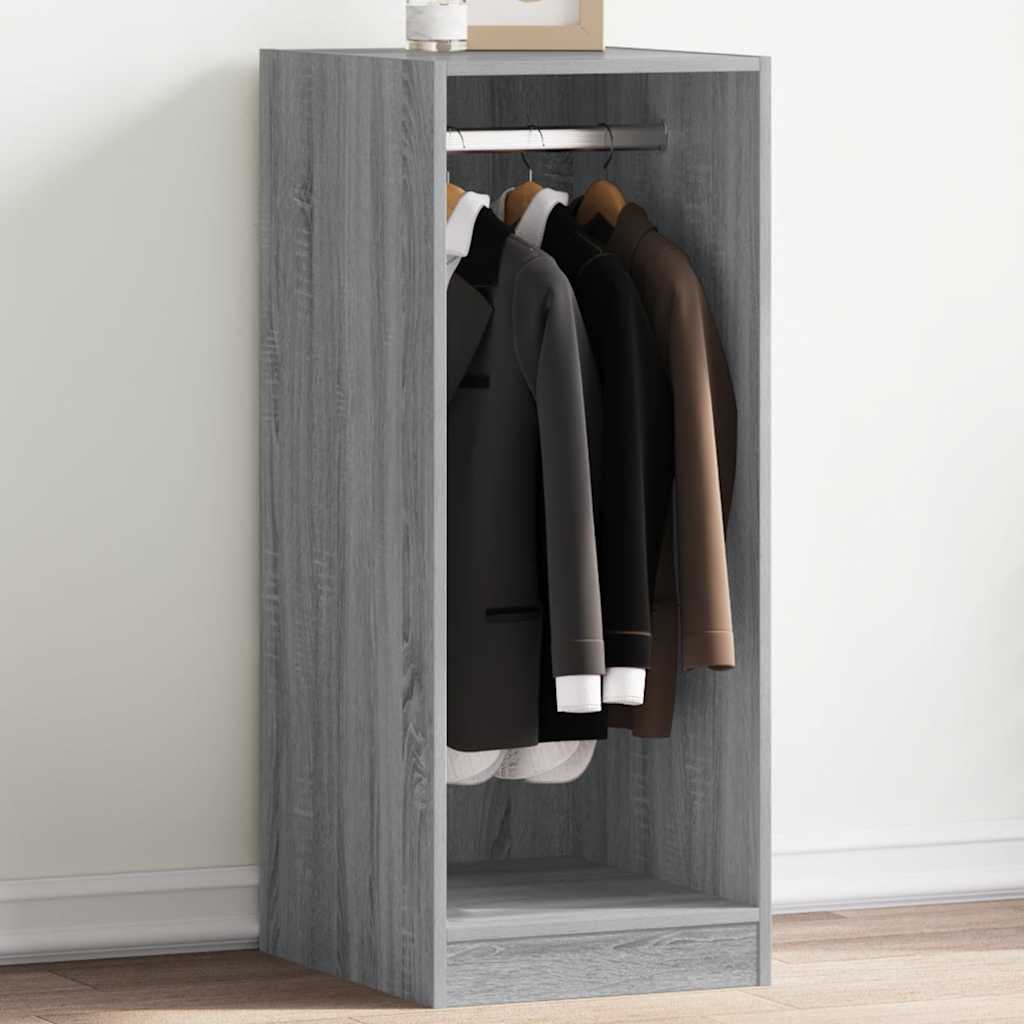Roupeiro 48x41x102 cm derivados de madeira cinzento sonoma