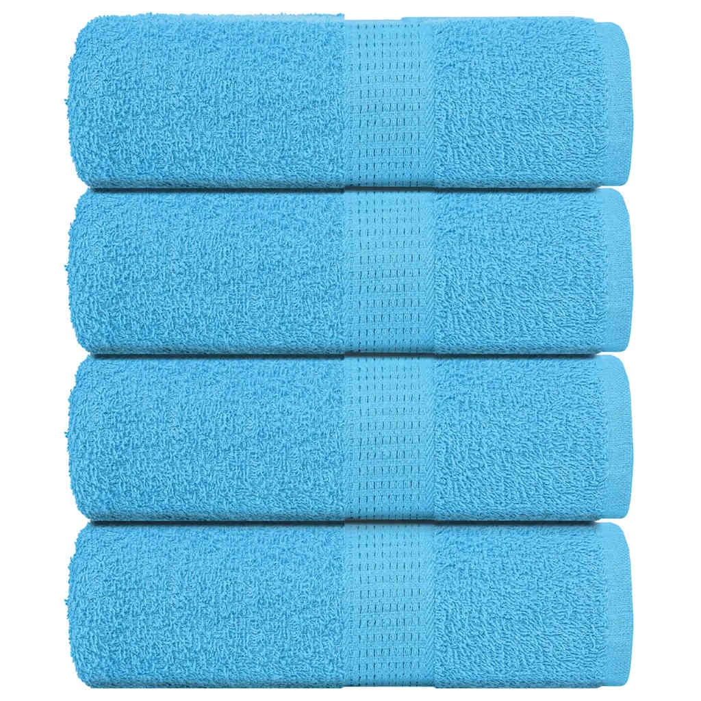 Toalhas de bidé frogn 4 pcs 30x50 cm 360 g/m² turquesa