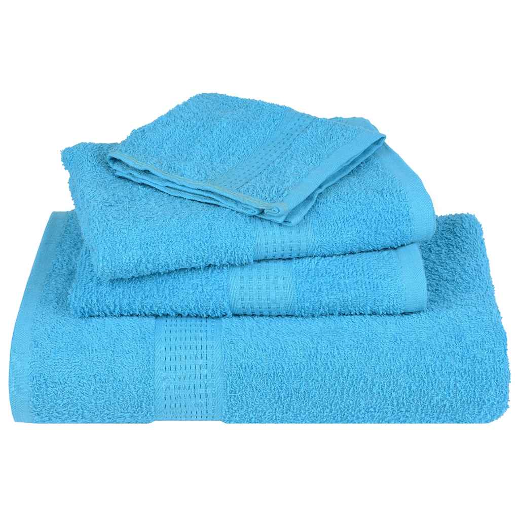 Toalhas de bidé frogn 4 pcs 30x50 cm 360 g/m² turquesa