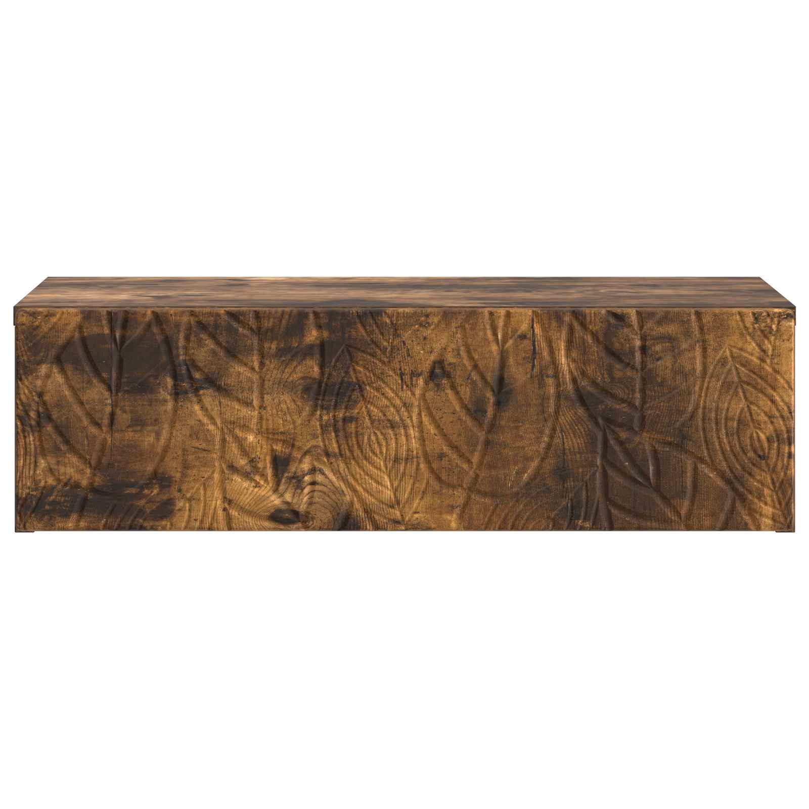 Mesa lateral de parede carvalho fumado 59 x 34,5 x 17 cm