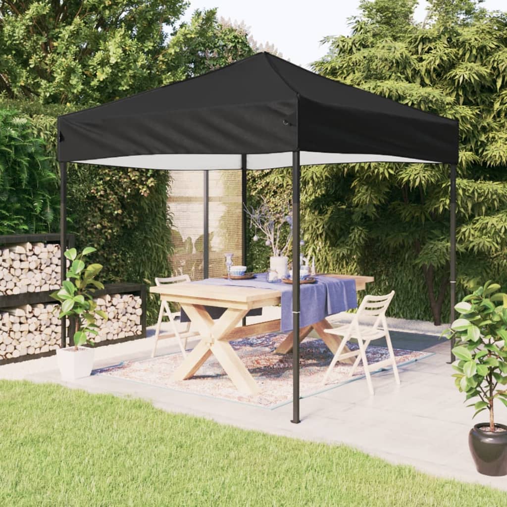 Tenda para festas dobrável 3x3 m preto