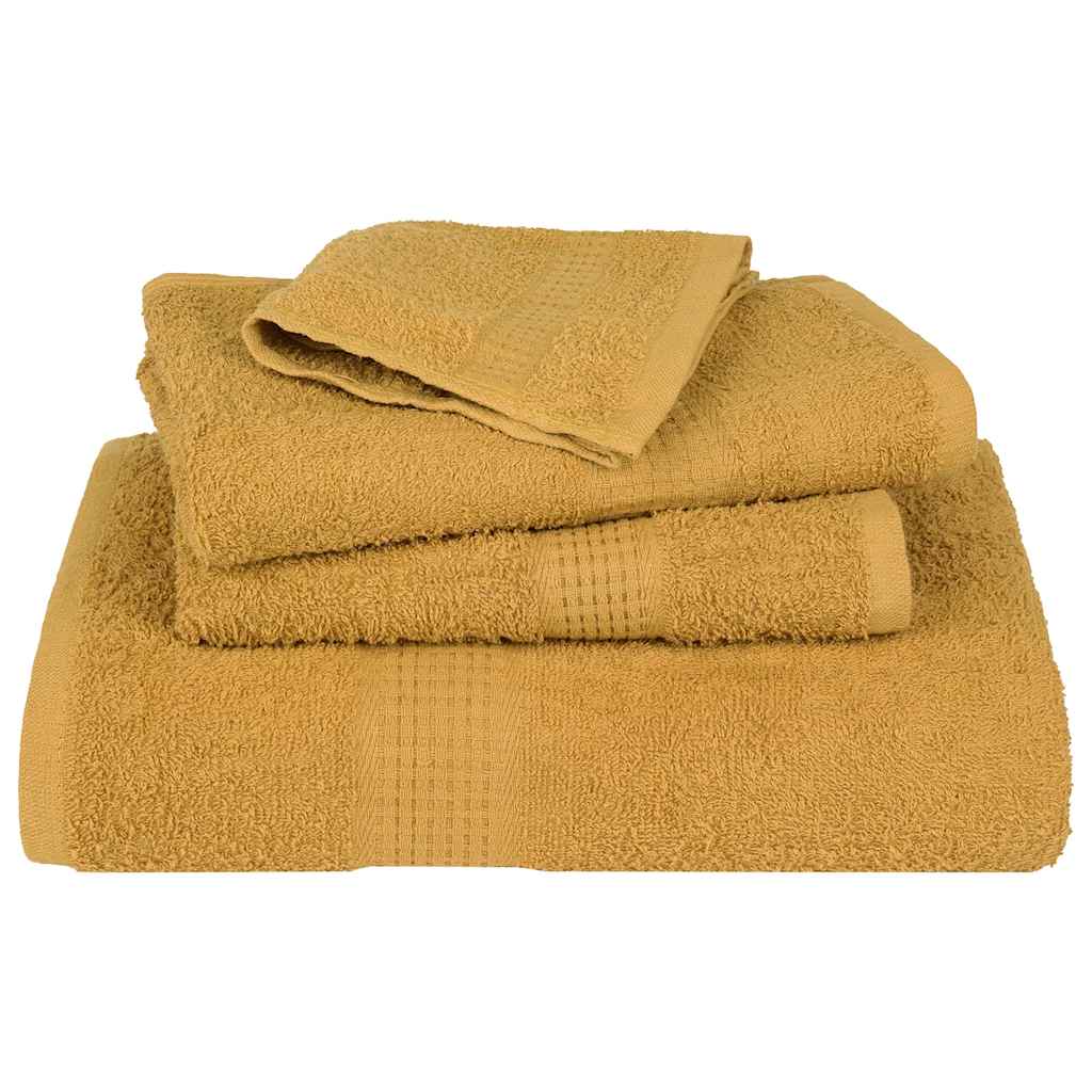 Toalhas de mãos frogn 4 pcs 50x100 cm 360 g/m² ouro