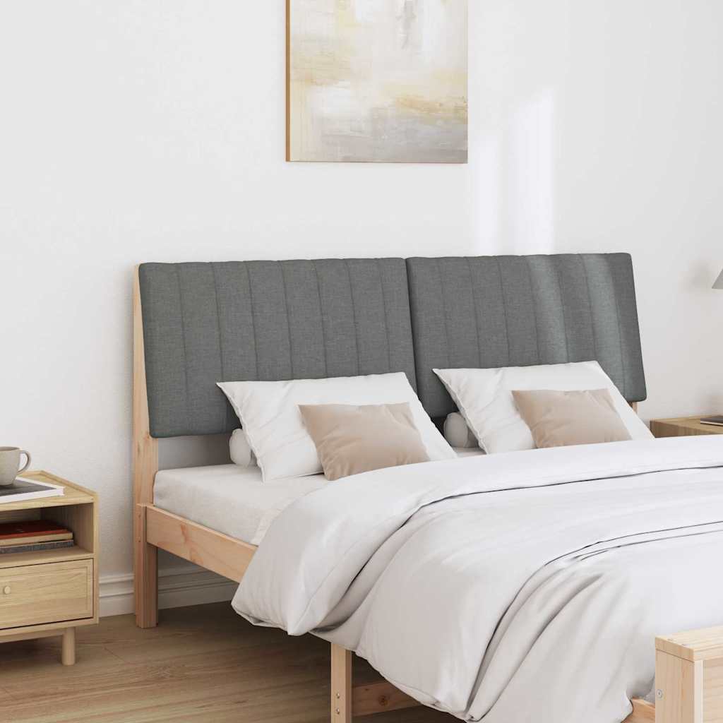 Cabeceira estofada cinza escuro 160 cm