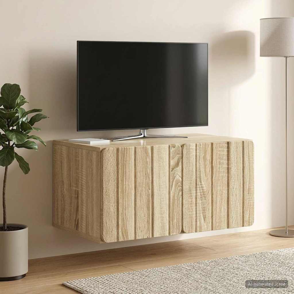 Gabinete de TV de parede 59,5 x 41 x 30 cm carvalho sonoma