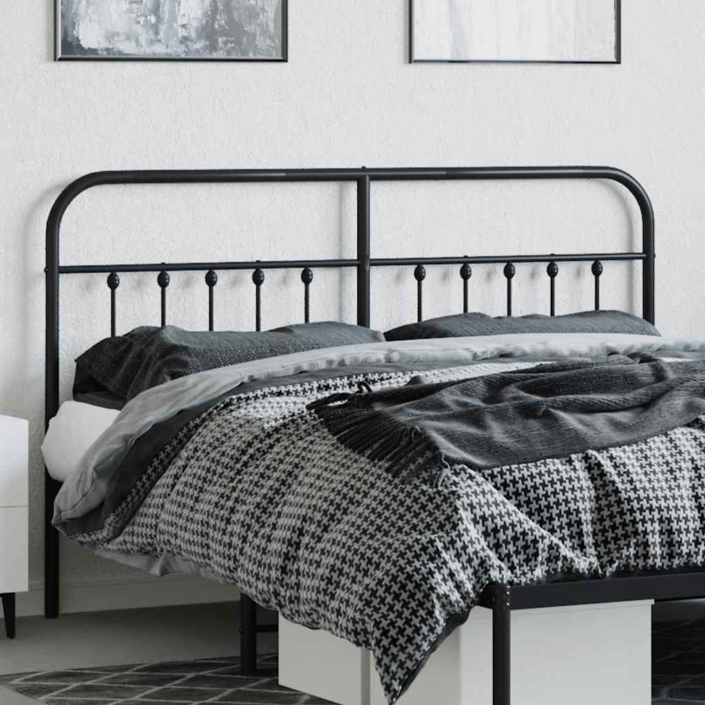 Cabeceira de substituição 160 cm metal preto