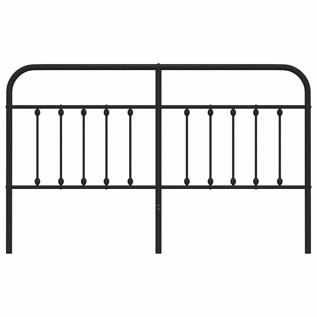 Cabeceira de substituição 160 cm metal preto