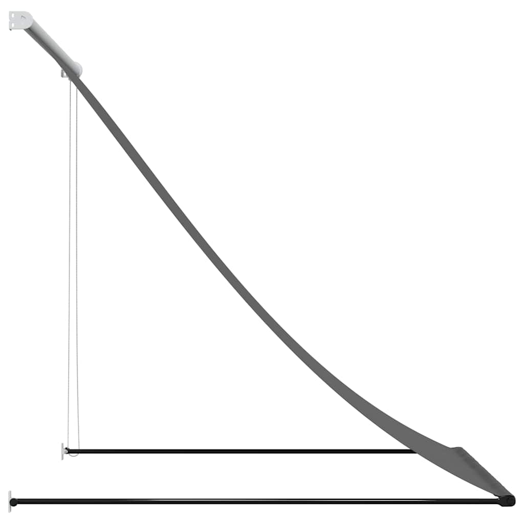 Toldo retrátil 100x150 cm tecido e aço antracite