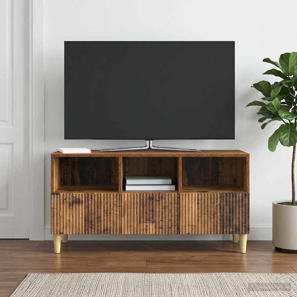 Gabinete para TV com gaveta madeira antiga 102 x 34,5 x 50 cm