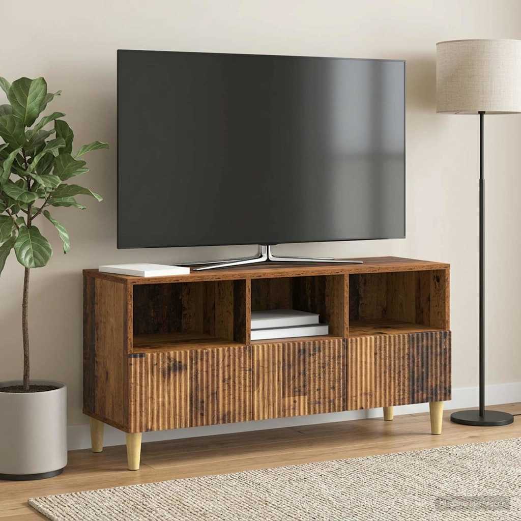 Gabinete para TV com gaveta madeira antiga 102 x 34,5 x 50 cm