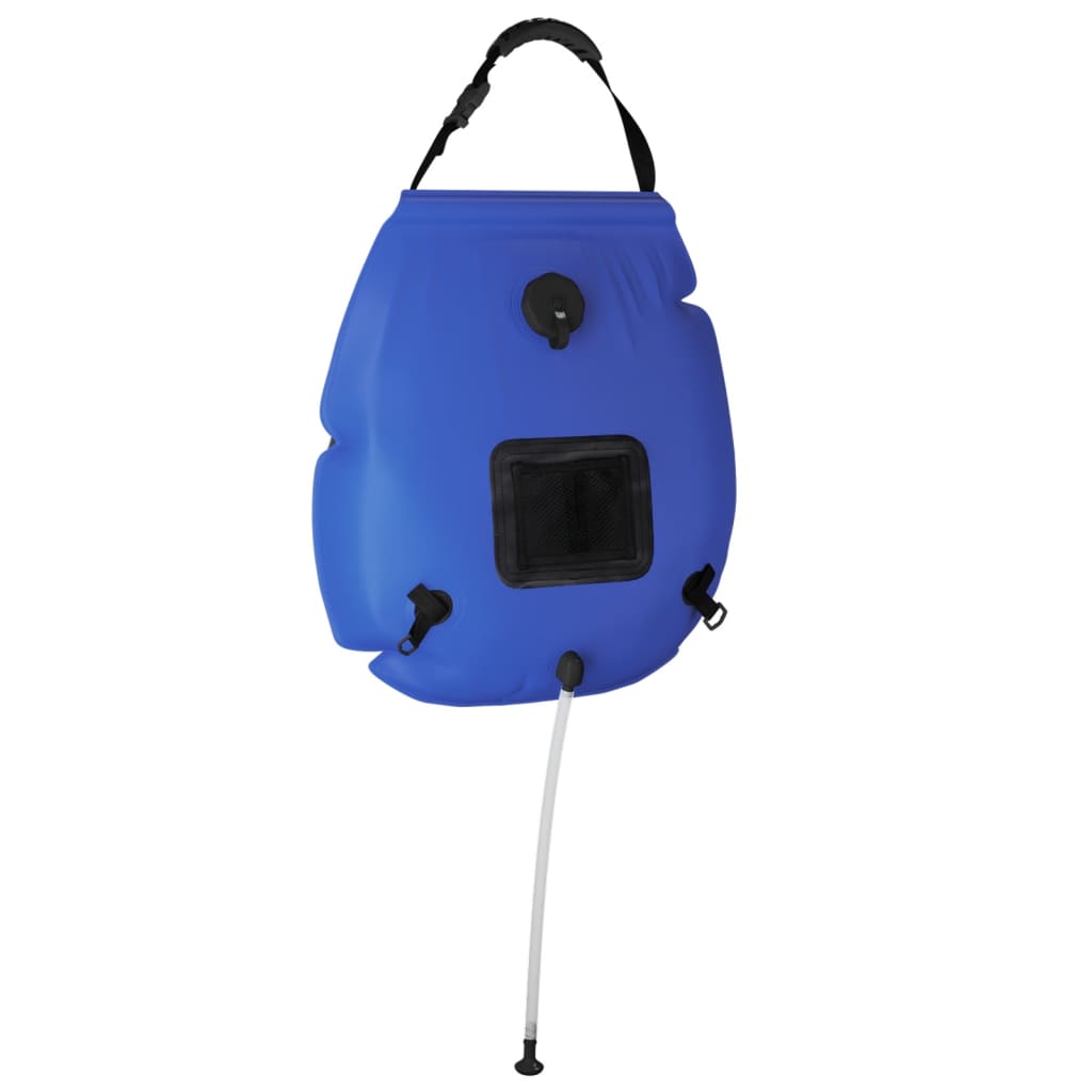 Saco de duche para campismo 20 l PVC azul