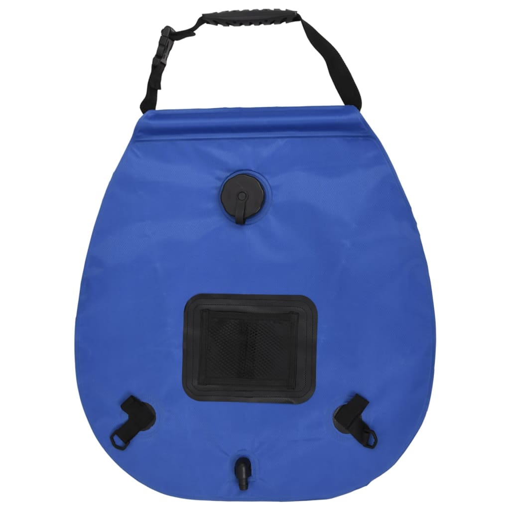 Saco de duche para campismo 20 l PVC azul