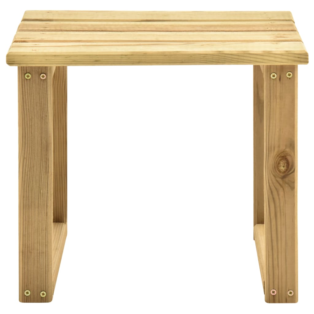 Mesa de espreguiçadeira 30x30x26 cm madeira de pinho impregnada